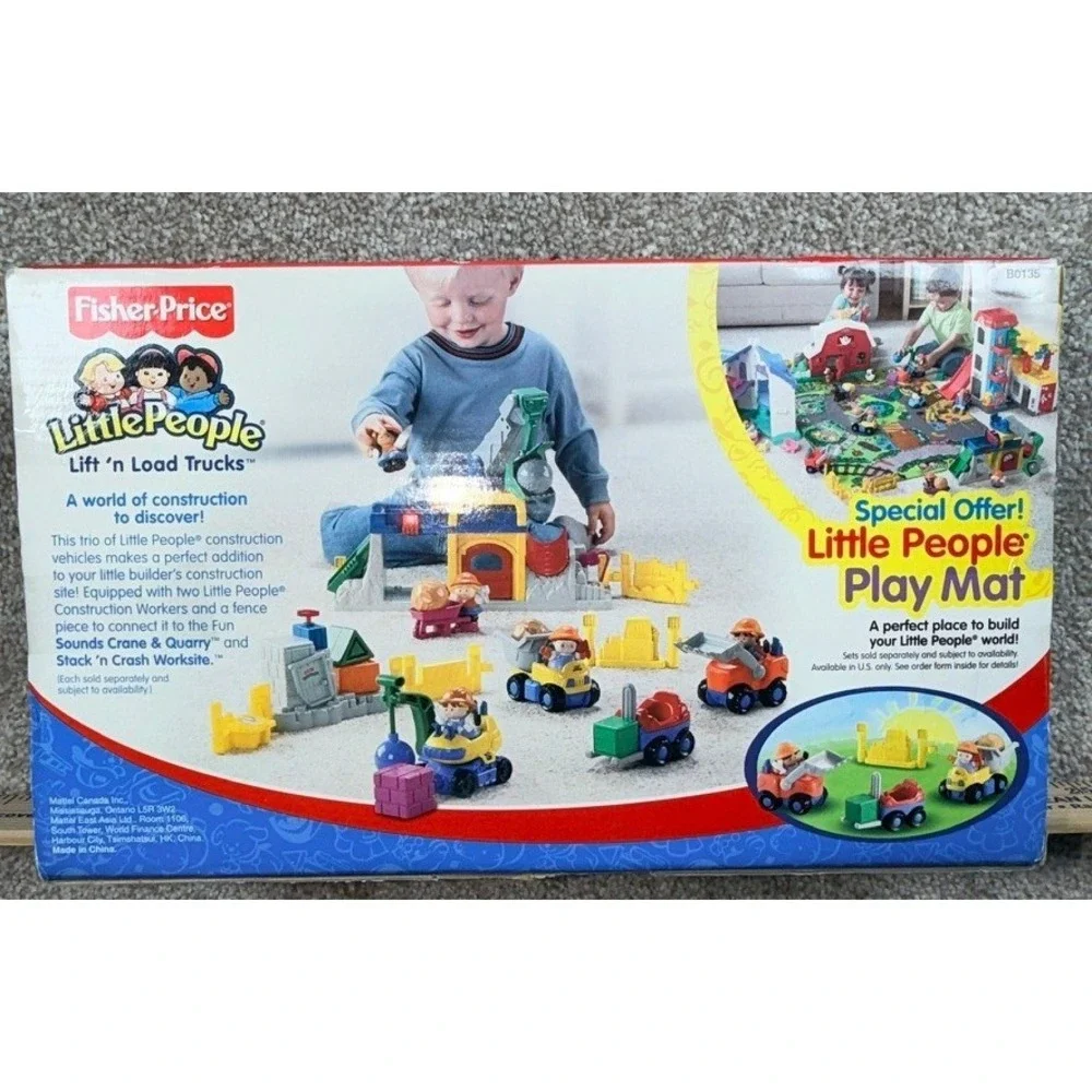 Fisher-Price Little People Lift 'n Load Trucks Construction Set B0135
